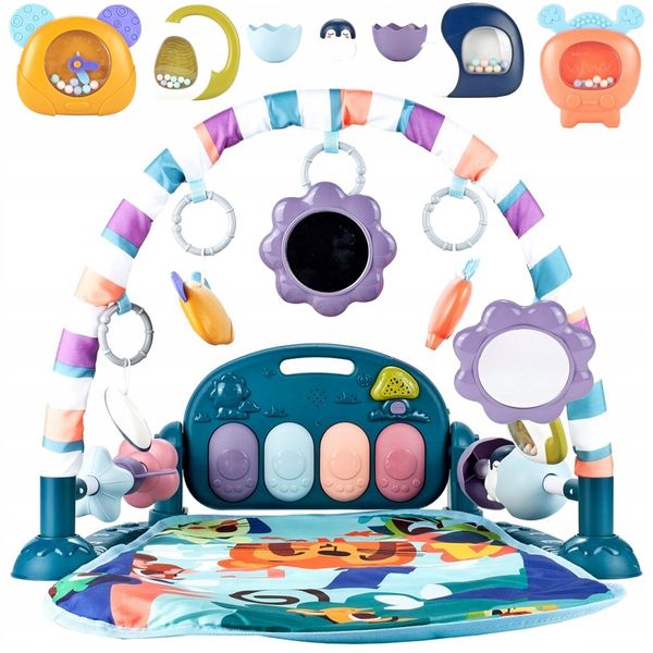 Mata edukacyjna dla niemowląt z interaktywnym pianinkiem