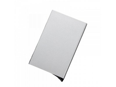 Srebrny card holder etui na karty aluminiowy rfid